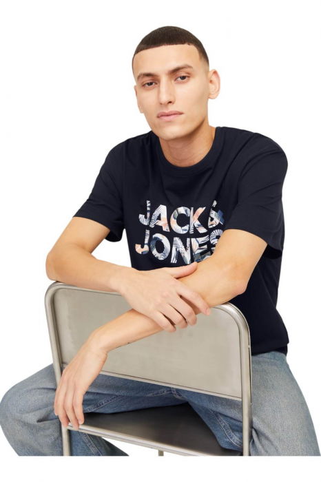 Tricou JACK &JONES Bryan Corp Logo - 12268127-Sky Captain [3]