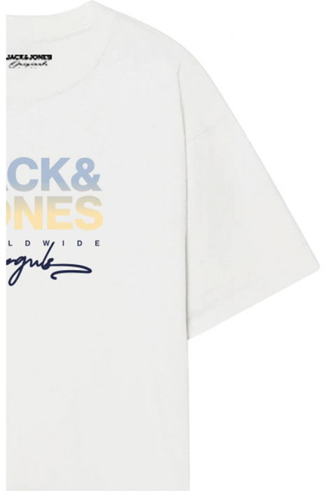 Tricou JACK &JONES Canggu - 12281809-Bright White [3]