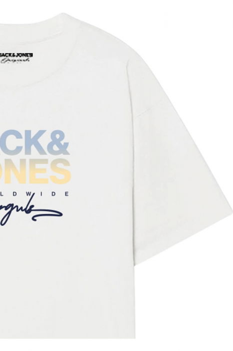 Tricou JACK &JONES Canguu FST JNR - 12281852-Bright White [3]