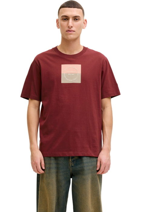 Tricou JACK &JONES Catskills Square Branding - 12290856-Cabernet [1]