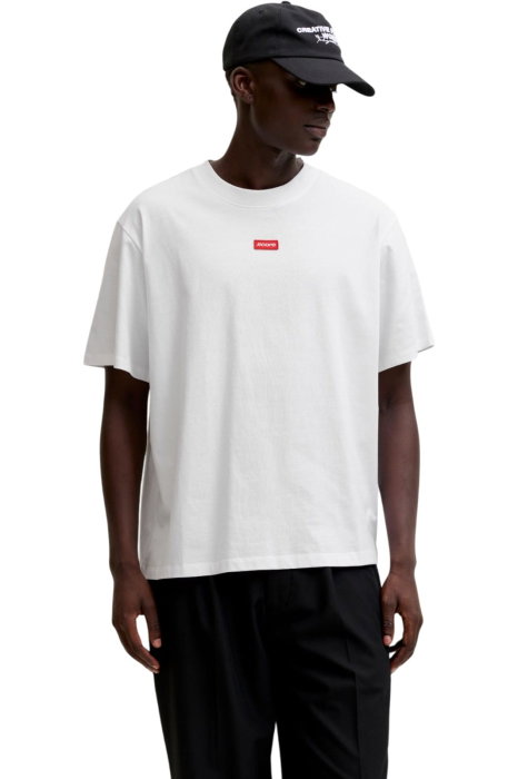Tricou JACK &JONES Club Badge - 12295036-Bright White [1]