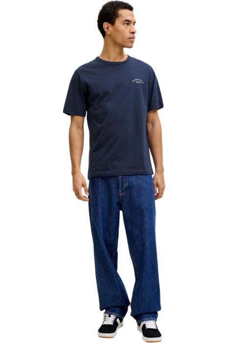 Tricou JACK &JONES College Logo Crew Neck - 12288105-Navy Blazer [5]