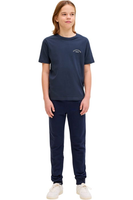 Tricou JACK &JONES College Logo Crew Neck JNR - 12289949-Navy Blazer [5]