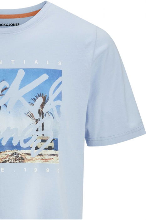 Tricou JACK &JONES Colton Photoprint - 12268438-Chambray Blue [3]