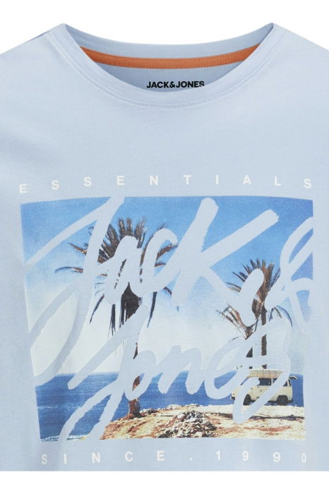 Tricou JACK &JONES Colton Photoprint - 12268438-Chambray Blue [2]