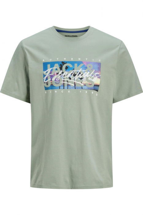 Tricou JACK &JONES Colton Photoprint - 12268438-Iceberg Green [1]