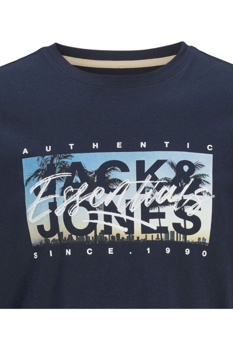 Tricou JACK &JONES Colton Photoprint - 12268438-Sky Captain [3]