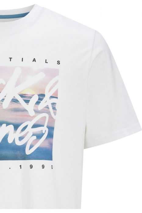 Tricou JACK &JONES Colton Photoprint - 12268438-White [3]