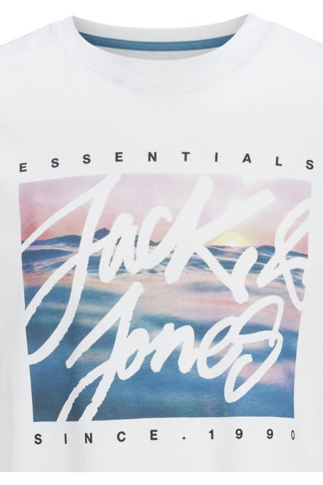 Tricou JACK &JONES Colton Photoprint - 12268438-White [2]