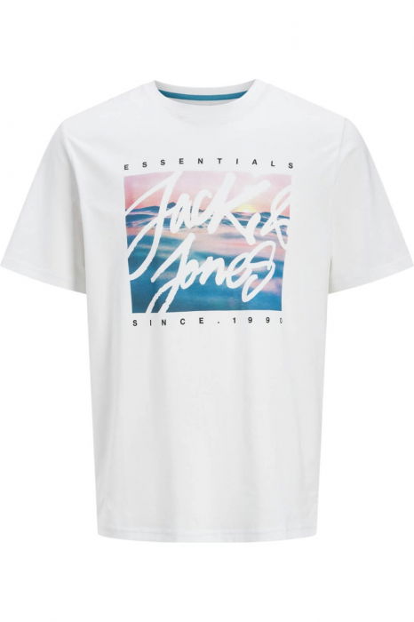 Tricou JACK &JONES Colton Photoprint - 12268438-White [1]