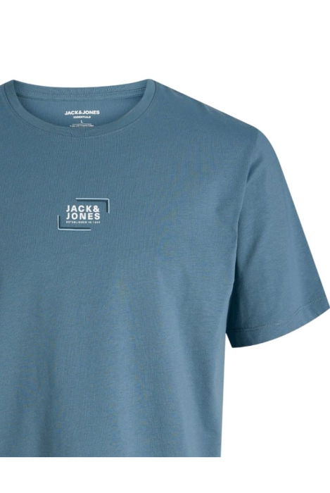 Tricou JACK &JONES Corp Graphic O-Neck JNR - 12297506-Blue Mirage [3]