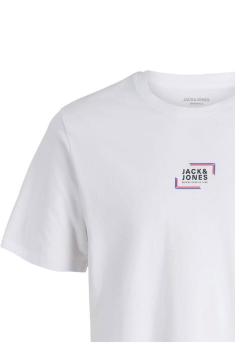Tricou JACK &JONES Corp Graphic O-Neck JNR - 12297506-White [3]