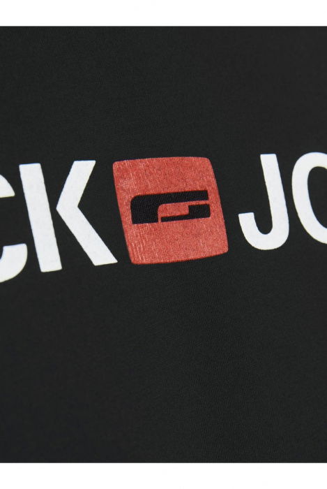 Tricou JACK &JONES Corp Logo - 12137126-Black SLIM FIT [4]