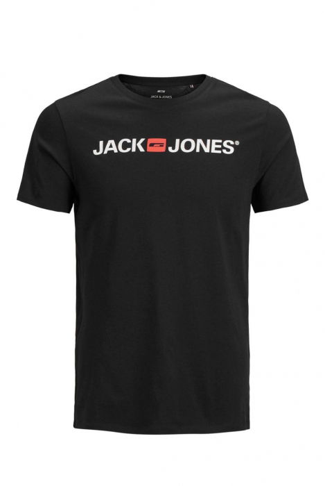 Tricou JACK &JONES Corp Logo - 12137126-Black SLIM FIT [1]