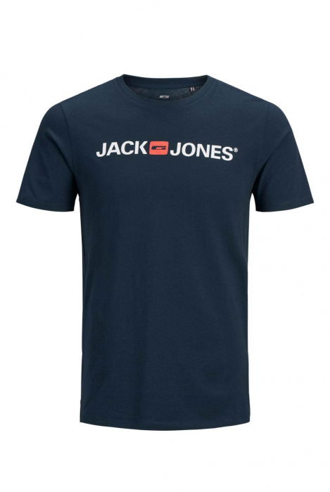 Tricou JACK &JONES Corp Logo - 12137126-Navy Blazer SLIM FIT [1]