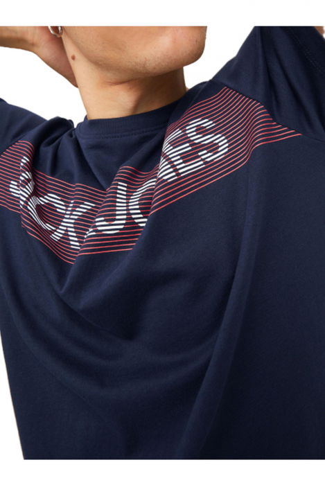 Tricou JACK &JONES Corp Logo - 12151955-Navy Blazer Play-3 [4]