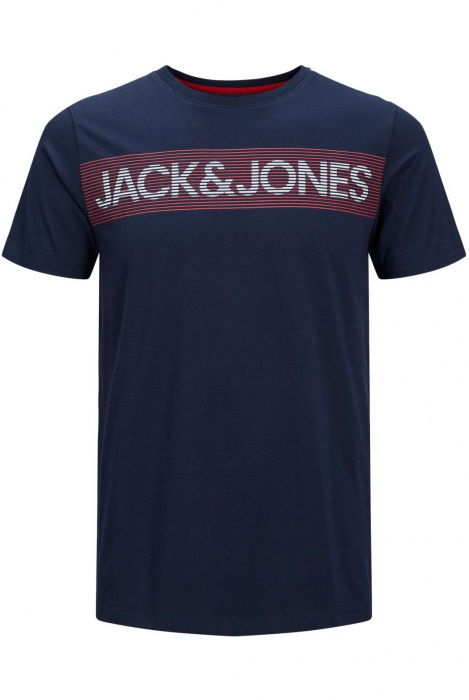 Tricou JACK &JONES Corp Logo - 12151955-Navy Blazer Play-3 [1]