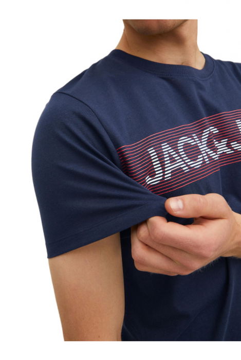 Tricou JACK &JONES Corp Logo - 12151955-Navy Blazer Play-3 [3]