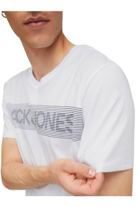 Tricou JACK &JONES Corp Logo - 12151955-White Play-3 [3]