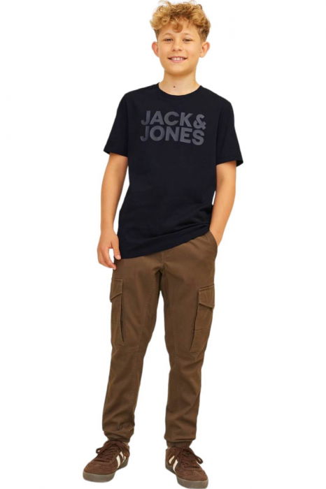 Tricou JACK &JONES Corp Logo JNR - 12152730-Black [5]