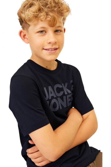 Tricou JACK &JONES Corp Logo JNR - 12152730-Black [3]