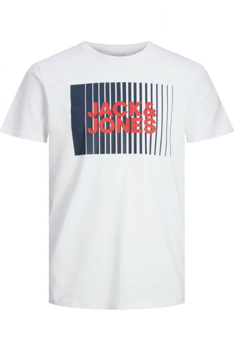 Tricou JACK &JONES Corp Logo Play JNR - 12237411-White [1]