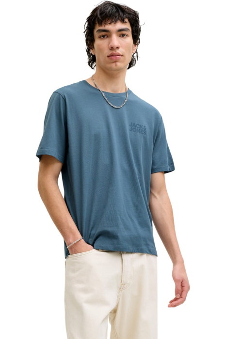 Tricou JACK &JONES Corp Logo Small Print - 12151955-Blue Mirage SP [1]