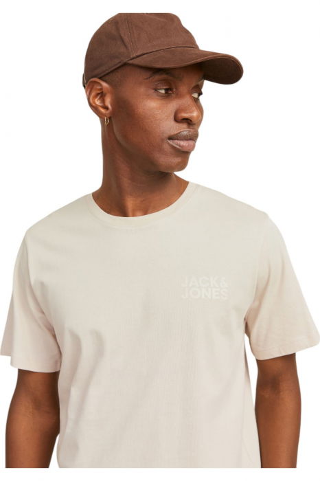 Tricou JACK &JONES Corp Logo Small Print - 12151955-Moonbeam [3]