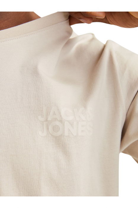 Tricou JACK &JONES Corp Logo Small Print - 12151955-Moonbeam [4]