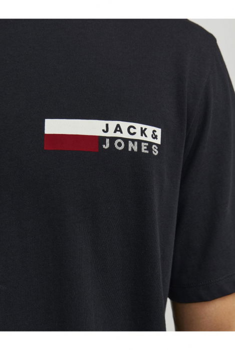 Tricou JACK &JONES Corp Logo Small Print - 12233999-Black SP [3]