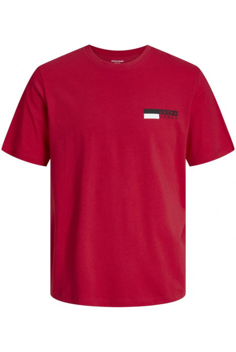 Tricou JACK &JONES Corp Logo Small Print - 12233999-True Red SP [1]