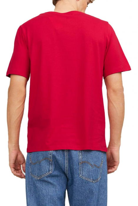 Tricou JACK &JONES Corp Logo Small Print - 12233999-True Red SP [2]