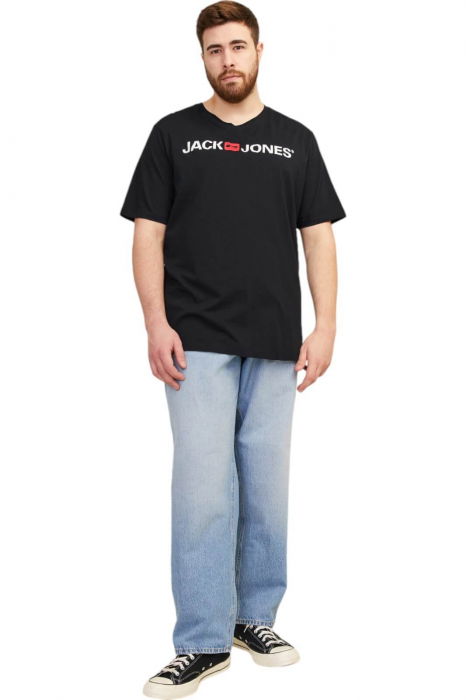 Tricou JACK &JONES Corp Logo SS PLS - 12184987-Black [5]