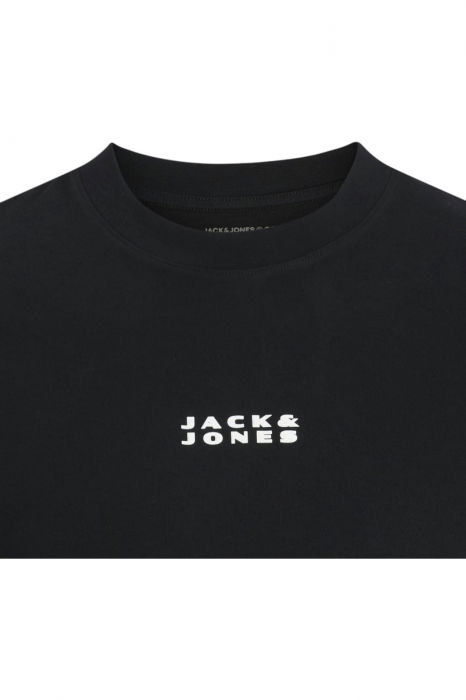 Tricou JACK &JONES Costance Minimal Text - 12282875-Black [2]