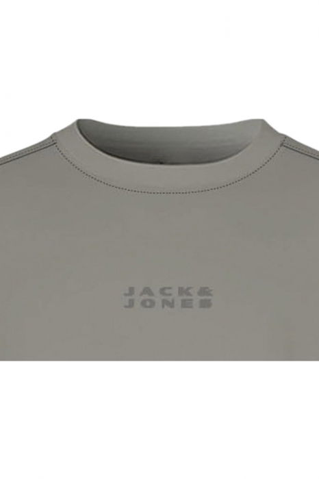 Tricou JACK &JONES Costance Minimal Text - 12282875-Vetiver [2]