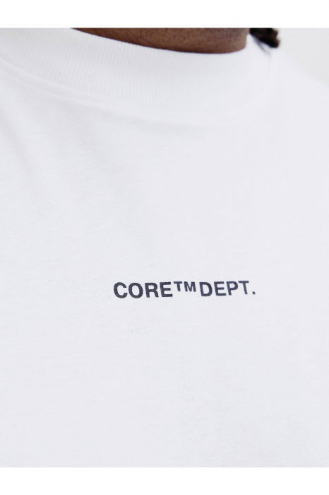 Tricou JACK &JONES Cover Script Back PLS - 12288178-Bright White [4]