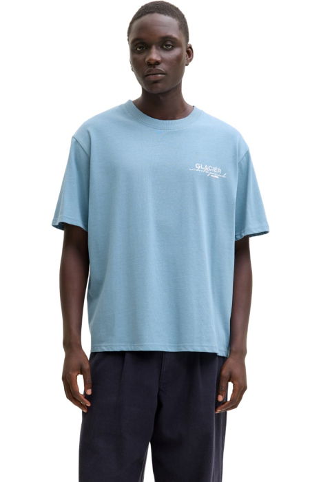 Tricou JACK &JONES Crest Back Print - 12286090-Blue Shadow [1]