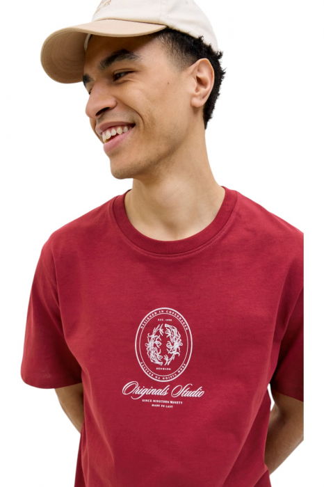 Tricou JACK &JONES Dia Graphic Front - 12286609-Tibetan Red [4]