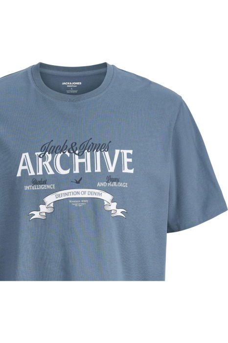 Tricou JACK &JONES Dover Denim PLS - 12294516-Blue Mirage [4]