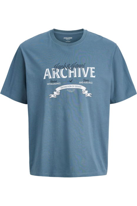 Tricou JACK &JONES Dover Denim PLS - 12294516-Blue Mirage [1]