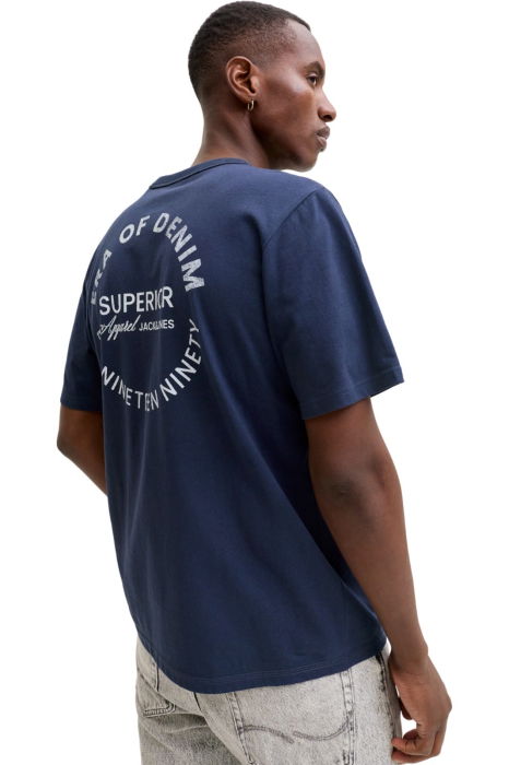 Tricou JACK &JONES Dover Graphic - 12288005-Navy Blazer [5]