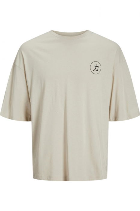 Tricou JACK &JONES Dragon Back Print - 12273504-Moonbeam [1]