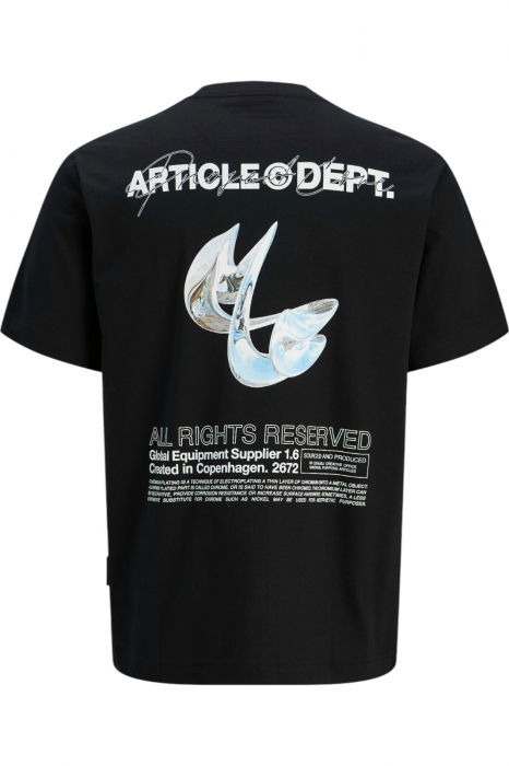 Tricou JACK &JONES Dynamic Dust - 12273867-Black [5]