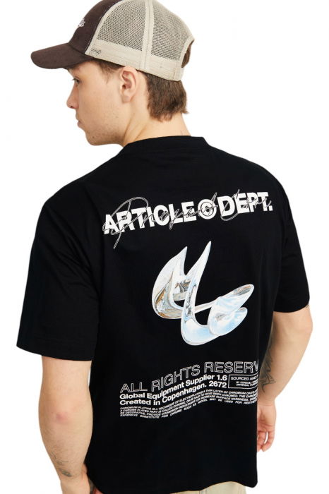 Tricou JACK &JONES Dynamic Dust - 12273867-Black [3]