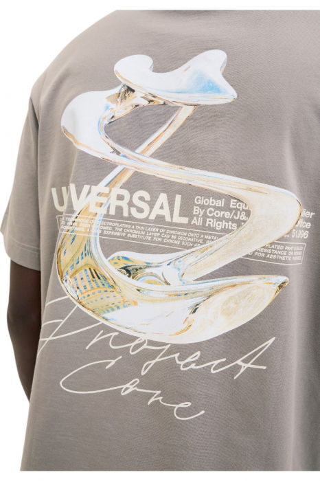 Tricou JACK &JONES Dynamic Dust - 12273867-Gray Flannel [3]