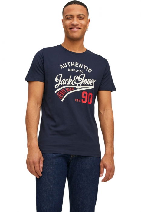 Tricou JACK &JONES Ethan Crew 3 bucati - 12221269-Black [5]