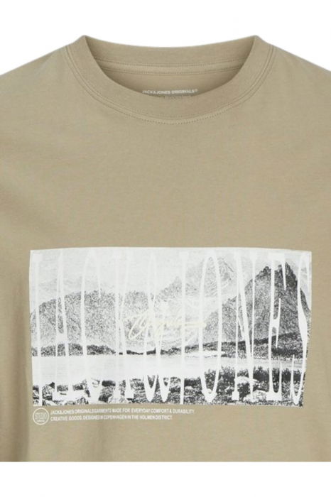 Tricou JACK &JONES Frederiksberg Margate Photo - 12265644-Silver Sage [2]