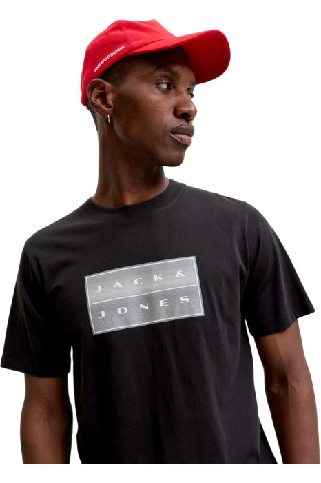 Tricou JACK &JONES Fusion Box Print - 12300904-Black [3]