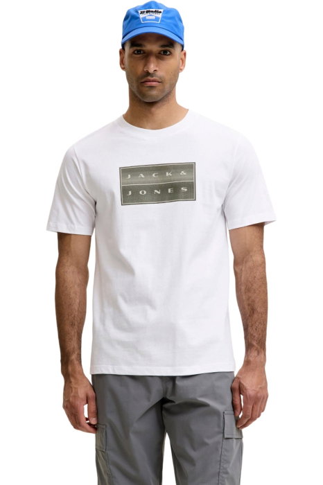 Tricou JACK &JONES Fusion Box Print - 12300904-Bright White [1]