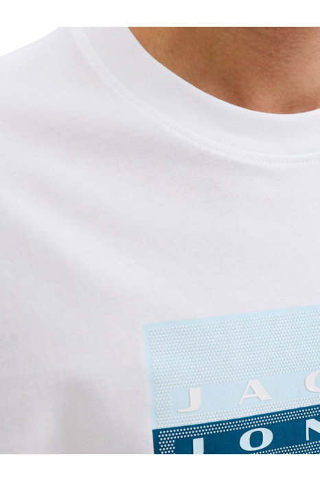 Tricou JACK &JONES Fusion Dots Print - 12289863-Bright White [4]